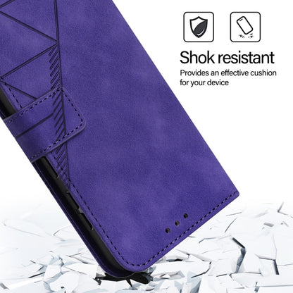 For Blackview Color 8 Crossbody 3D Embossed Flip Leather Phone Case(Purple) - More Brand by PMC Jewellery | Online Shopping South Africa | PMC Jewellery | Buy Now Pay Later Mobicred