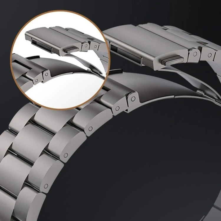 For Apple Watch Series 5 44mm 3-Bead Flat Buckle Titanium Alloy Watch Band(Silver) - free shipping - PMC TechLife - Order now!