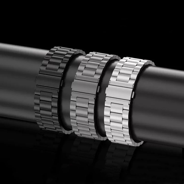 For Apple Watch Series 6 44mm 3-Bead Flat Buckle Titanium Alloy Watch Band(Silver) - free shipping - PMC TechLife - Order now!