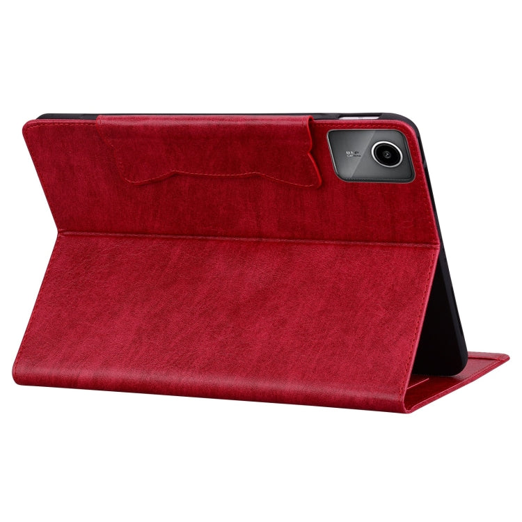 For Lenovo Xiaoxin Pad M11 2024 Cat Buckle Leather Tablet Case(Red) - Lenovo by PMC Jewellery | Online Shopping South Africa | PMC Jewellery | Buy Now Pay Later Mobicred