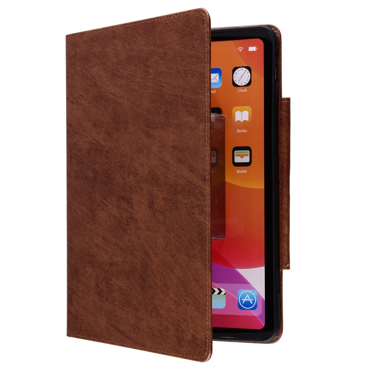 For Samsung Galaxy Tab S9 FE / S9 / S8 / S7 Cat Buckle Leather Smart Tablet Case(Brown) - Galaxy Tab S9 Cases by PMC Jewellery | Online Shopping South Africa | PMC Jewellery | Buy Now Pay Later Mobicred