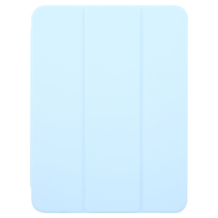 For iPad 10.2 2021 / 2020 / 2019 / Air 3 GEBEI Acrylic TPU 3-folding Rotating Smart Tablet Leather Case withh Pen Slot(Sky Blue) - free shipping - PMc TechLife - Order now!