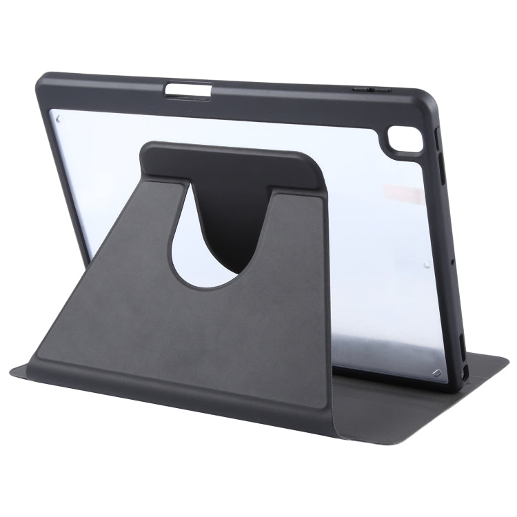 For iPad 10.2 2021 / 2020 / 2019 / Air 3 GEBEI Acrylic TPU 3-folding Rotating Smart Tablet Leather Case withh Pen Slot(Black) - free shipping - PMc TechLife - Order now!