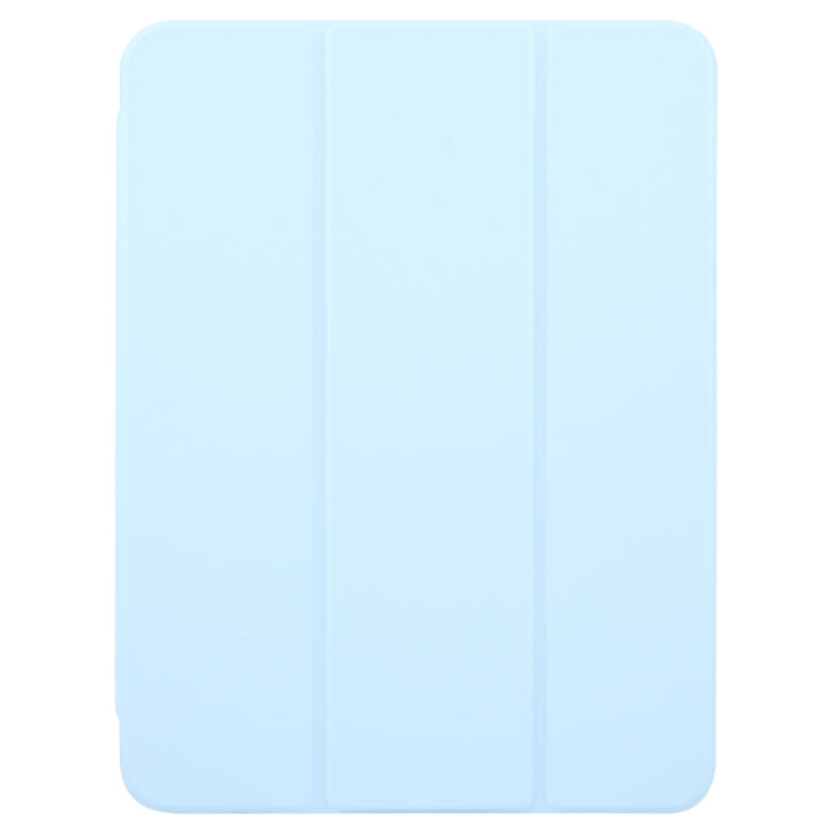 For iPad Pro 11 2024 GEBEI Acrylic TPU 3-folding Rotating Smart Tablet Leather Case withh Pen Slot(Sky Blue) - iPad Pro 11 2024 Cases by GEBEI | Online Shopping South Africa | PMC Jewellery | Buy Now Pay Later Mobicred