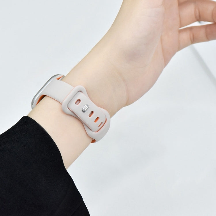 For Apple Watch Ultra 2 49mm Two Color Slim Butterfly Buckle Silicone Watch Band(White Fog Blue) - free shipping - PMc TechLife - Order now!