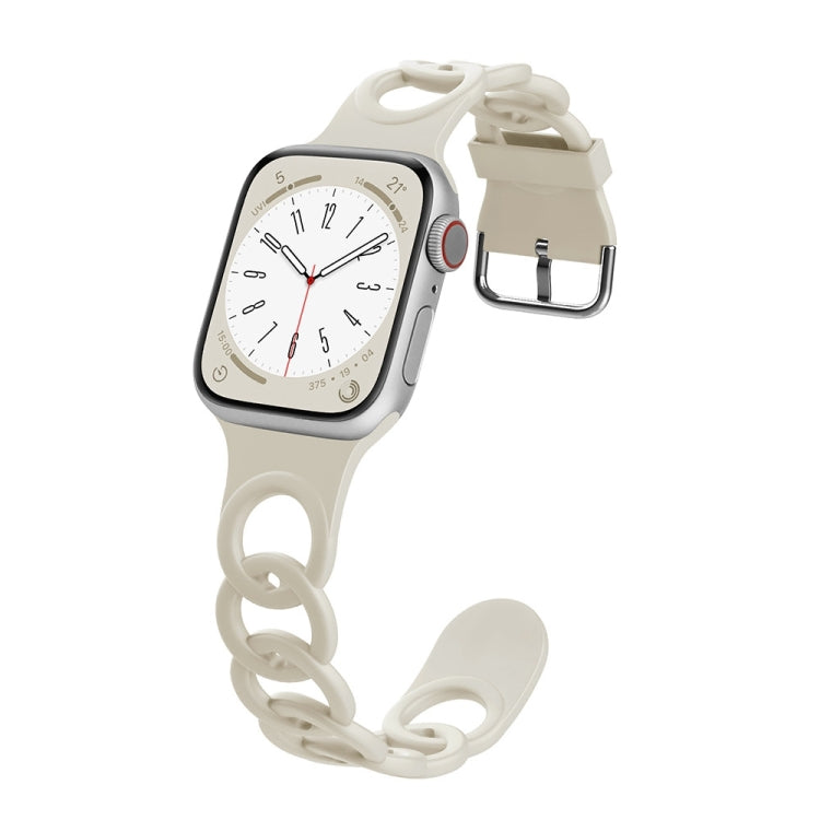 For Apple Watch Series 5 40mm Donut Hollow Silicone Watch Band(Antique White) - free shipping - PMc TechLife - Order now!
