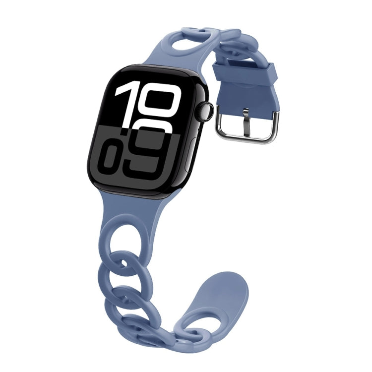 For Apple Watch Series 10 46mm Donut Hollow Silicone Watch Band(Lavender Gray) - free shipping - PMc TechLife - Order now!