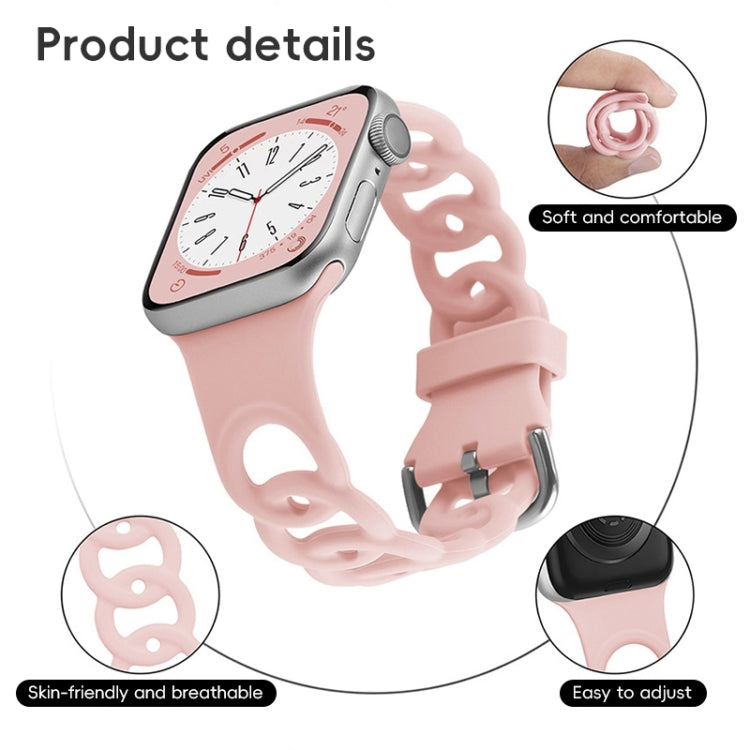 For Apple Watch Series 10 46mm Donut Hollow Silicone Watch Band(Pine Green) - free shipping - PMc TechLife - Order now!