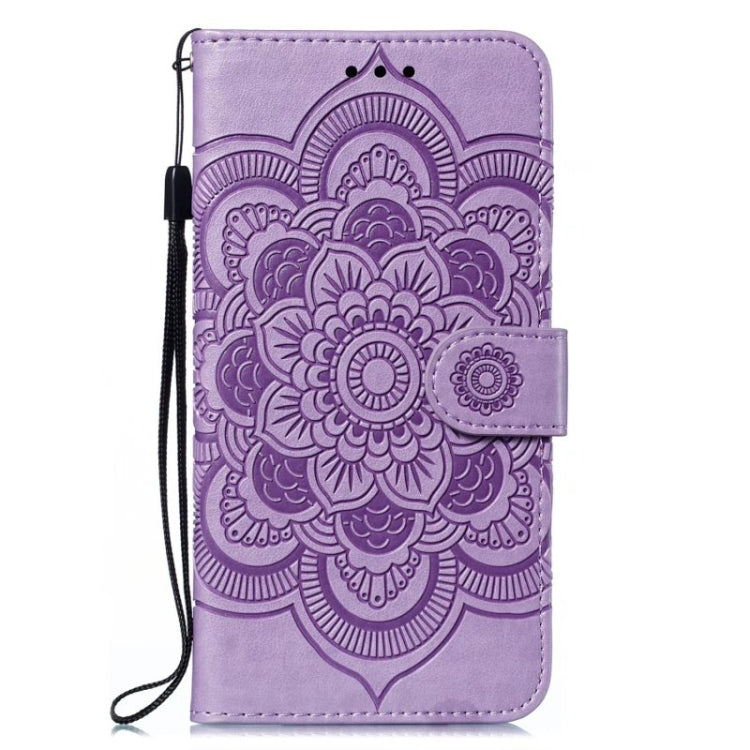 For Xiaomi Redmi K70 Sun Mandala Embossing Pattern Phone Leather Case(Purple) - K70 Cases by PMC Jewellery | Online Shopping South Africa | PMC Jewellery | Buy Now Pay Later Mobicred