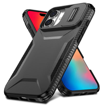 For iPhone 16 Sliding Camshield Phone Case(Black) - iPhone 16 Cases by PMC Jewellery | Online Shopping South Africa | PMC Jewellery | Buy Now Pay Later Mobicred