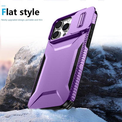 For iPhone 16 Pro Sliding Camshield Phone Case(Purple) - iPhone 16 Pro Cases by PMC Jewellery | Online Shopping South Africa | PMC Jewellery | Buy Now Pay Later Mobicred