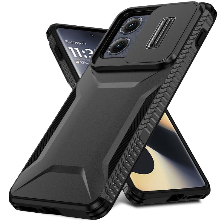 For Motorola Edge 5G 2024 Sliding Camshield Phone Case(Black) - Motorola Cases by PMC Jewellery | Online Shopping South Africa | PMC Jewellery | Buy Now Pay Later Mobicred