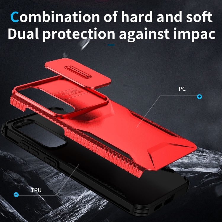 For Samsung Galaxy S25 5G / S24 5G Sliding Camshield Phone Case(Red) - Galaxy S24 5G Cases by PMC Jewellery | Online Shopping South Africa | PMC Jewellery | Buy Now Pay Later Mobicred