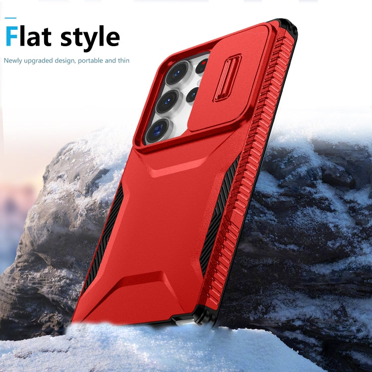 For Samsung Galaxy S25 Ultra 5G Sliding Camshield Phone Case(Red) - Galaxy S25 Ultra 5G Cases by PMC Jewellery | Online Shopping South Africa | PMC Jewellery | Buy Now Pay Later Mobicred