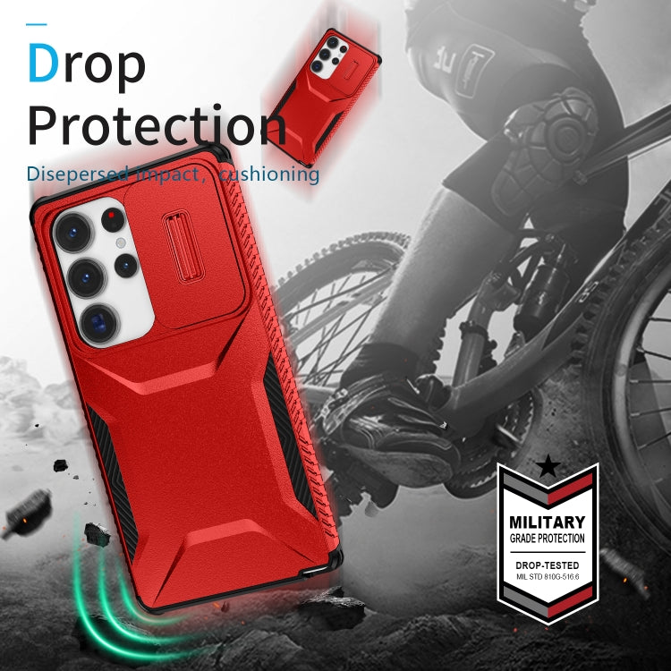 For Samsung Galaxy S25 Ultra 5G Sliding Camshield Phone Case(Red) - Galaxy S25 Ultra 5G Cases by PMC Jewellery | Online Shopping South Africa | PMC Jewellery | Buy Now Pay Later Mobicred