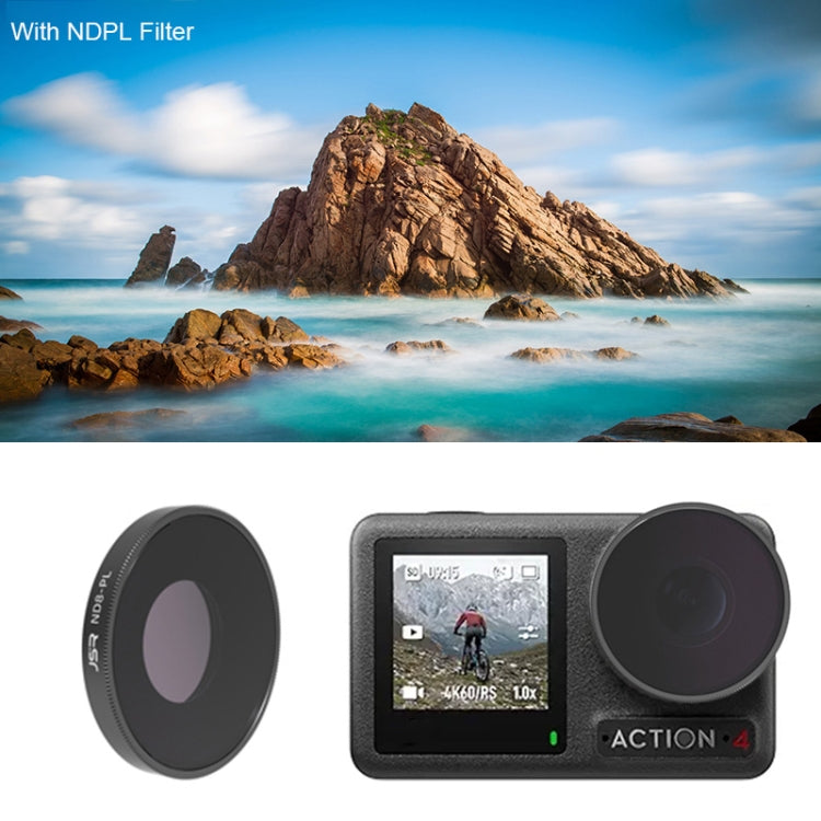 For DJI Osmo Action 4 JUNESTAR Threaded Camera Lens Filter, Filter:ND8PL - free shipping - PMC TechLife - Order now!