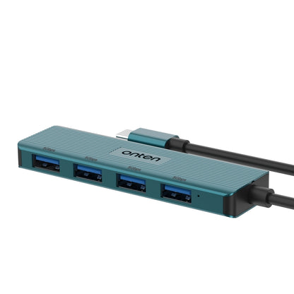 Onten UC621 5Gbps USB-C / Type-C to USB 3.2 Gen1 4 in 1 Multi-function HUB Docking Station, Length:1.5m(Green) - USB HUB by Onten | Online Shopping South Africa | PMC Jewellery | Buy Now Pay Later Mobicred