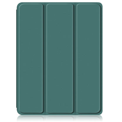 For iPad Air 11 2024 / Pro 11 2022 Acrylic 3-Fold Smart Leather Tablet Case(Deep Green) - iPad Air 11 2024 Cases by PMC Jewellery | Online Shopping South Africa | PMC Jewellery | Buy Now Pay Later Mobicred