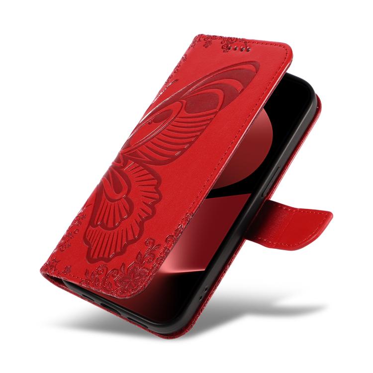 For Huawei Pura 80 Pro 5G Swallowtail Butterfly Embossed Leather Phone Case(Red) - free shipping - PMC TechLife - Order now!