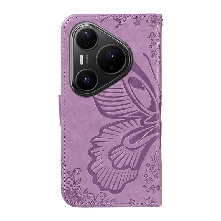 For Huawei Pura 80 Pro 5G Swallowtail Butterfly Embossed Leather Phone Case(Purple) - free shipping - PMC TechLife - Order now!
