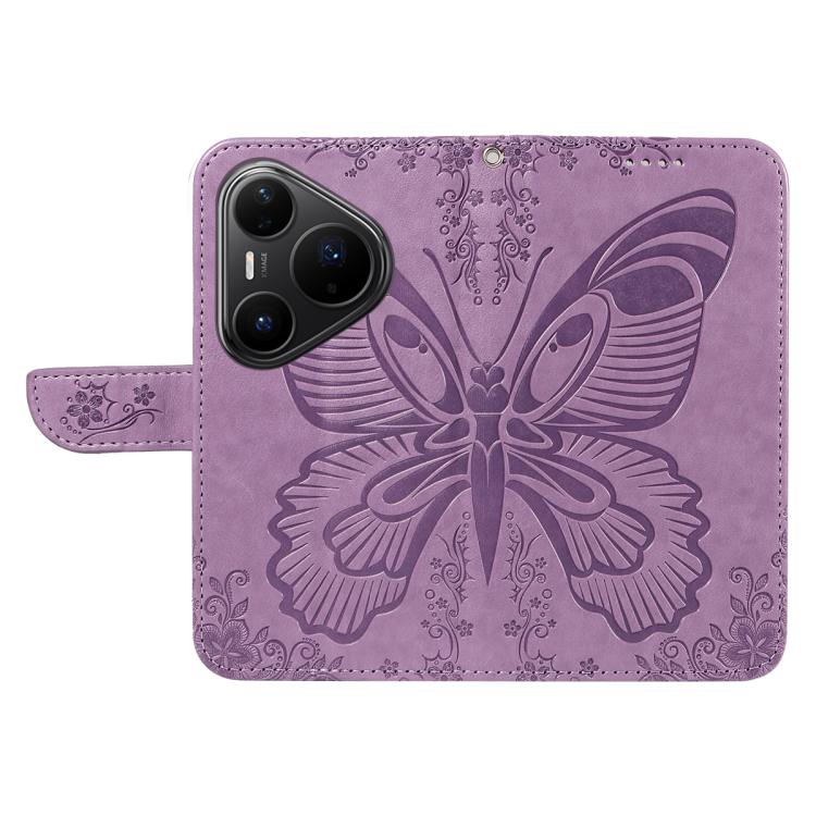 For Huawei Pura 80 Pro 5G Swallowtail Butterfly Embossed Leather Phone Case(Purple) - free shipping - PMC TechLife - Order now!