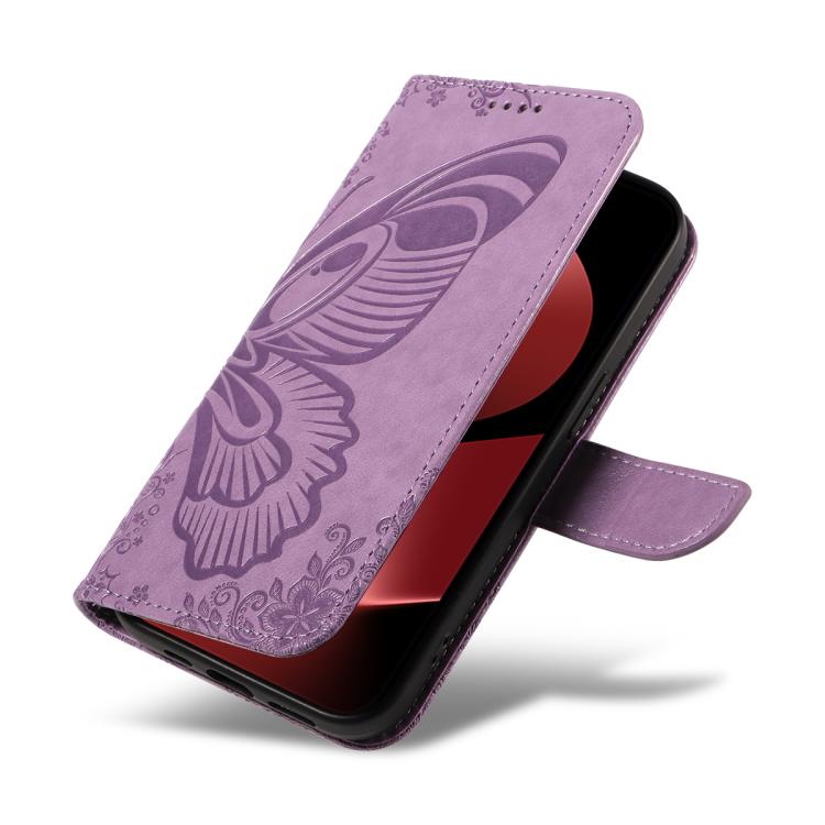 For Huawei Pura 80 Pro 5G Swallowtail Butterfly Embossed Leather Phone Case(Purple) - free shipping - PMC TechLife - Order now!