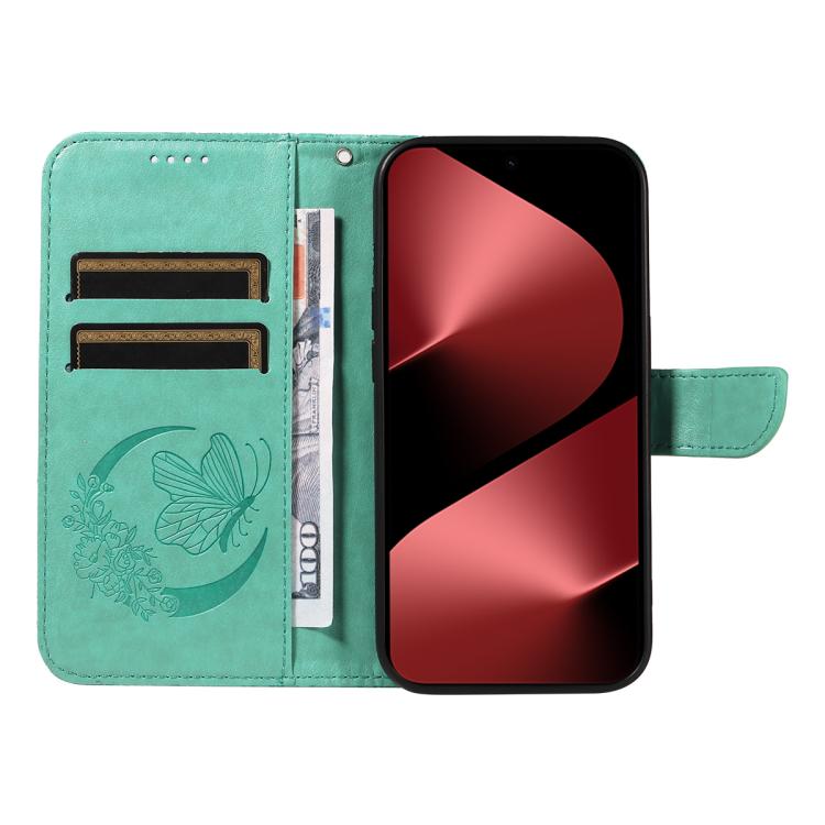 For Huawei Pura 80 Pro 5G Swallowtail Butterfly Embossed Leather Phone Case(Green) - free shipping - PMC TechLife - Order now!