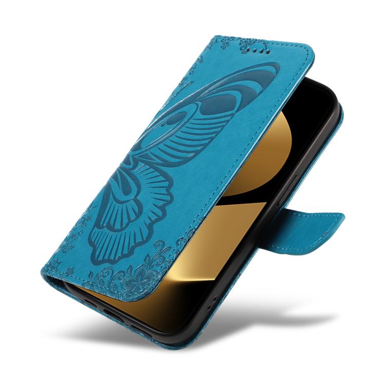 For Huawei Pura 80 Ultra 5G Swallowtail Butterfly Embossed Leather Phone Case(Blue) - free shipping - PMC TechLife - Order now!