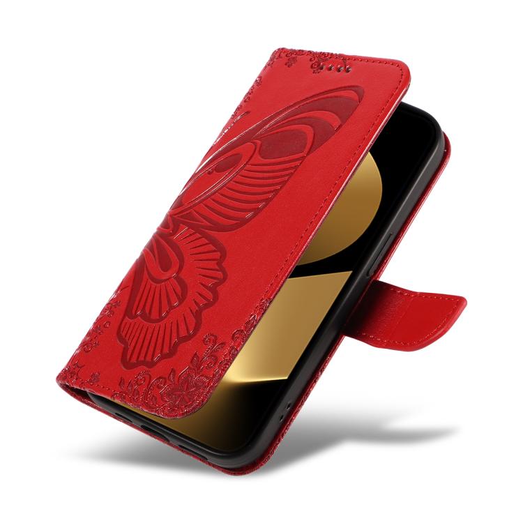 For Huawei Pura 80 Ultra 5G Swallowtail Butterfly Embossed Leather Phone Case(Red) - free shipping - PMC TechLife - Order now!