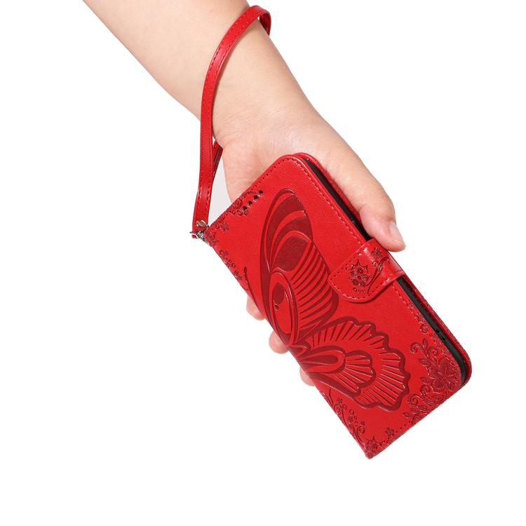 For Huawei Pura 80 Ultra 5G Swallowtail Butterfly Embossed Leather Phone Case(Red) - free shipping - PMC TechLife - Order now!