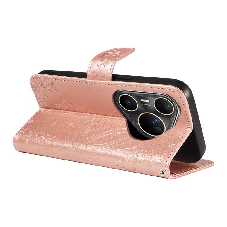 For Huawei Pura 80 Ultra 5G Swallowtail Butterfly Embossed Leather Phone Case(Rose Gold) - free shipping - PMC TechLife - Order now!