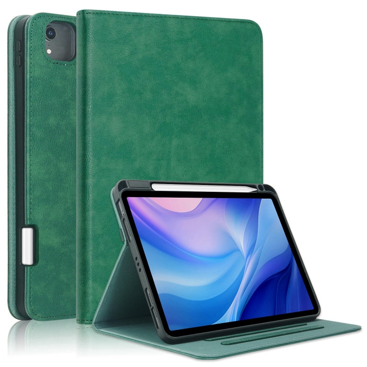 For iPad Air 11 2024 / Pro 11 2022 Front Stand Smart TPU Leather Tablet Case(Green) - iPad Air 11 2024 Cases by PMC Jewellery | Online Shopping South Africa | PMC Jewellery | Buy Now Pay Later Mobicred