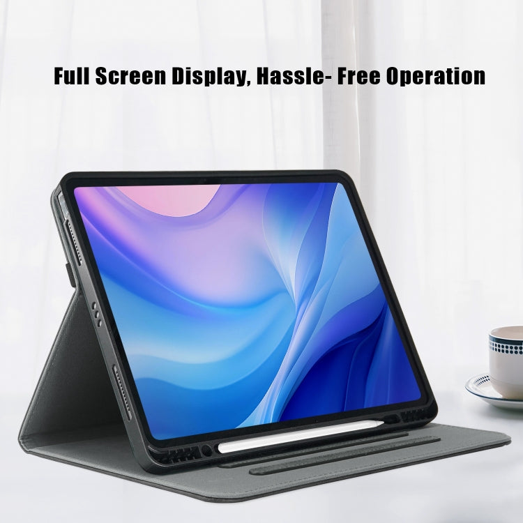 For iPad Air 13 2025 / 2024 Front Stand Smart TPU Leather Tablet Case(Black) - iPad Air 13 2025 / 2024 Cases by PMC TechLife | Online Shopping South Africa | PMC TechLife | Buy Now Pay Later Mobicred