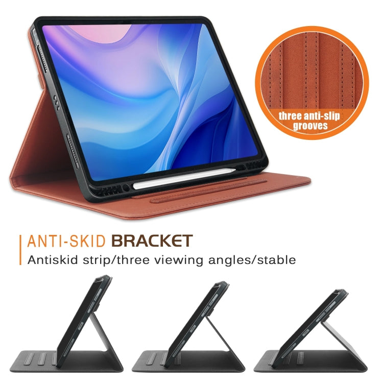 For iPad Air 13 2025 / 2024 Front Stand Smart TPU Leather Tablet Case(Brown) - iPad Air 13 2025 / 2024 Cases by PMC TechLife | Online Shopping South Africa | PMC TechLife | Buy Now Pay Later Mobicred