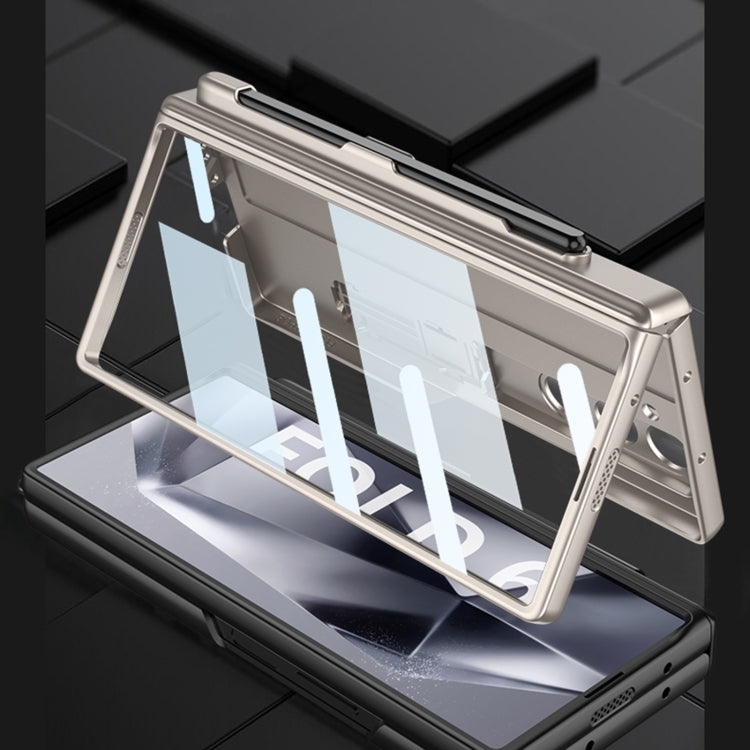 For Samsung Galaxy Z Fold6 GKK Integrated Full Coverage Magnetic Fold Phone Case with Pen Slot, Not Included Pen(Black) - free shipping - PMC Jewellery - Order now!