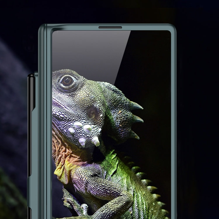 For Samsung Galaxy Z Fold6 GKK Integrated Full Coverage Magnetic Fold Phone Case with Pen Slot, Not Included Pen(Green) - free shipping - PMC Jewellery - Order now!