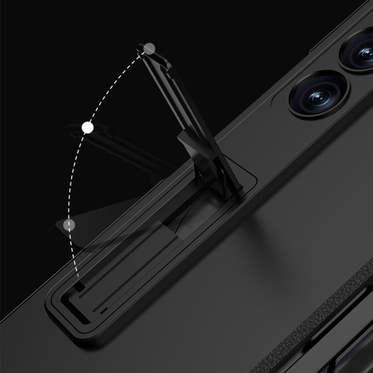 For Samsung Galaxy Z Fold6 GKK Integrated Full Coverage Magnetic Fold Phone Case with Pen Slot, Not Included Pen(Wine Red) - free shipping - PMC Jewellery - Order now!