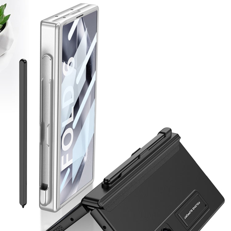 For Samsung Galaxy Z Fold6 GKK Integrated Full Coverage Magnetic Fold Phone Case with Pen Slot, Not Included Pen(Titanium Gray) - Galaxy Z Fold6 5G Cases by GKK | Online Shopping South Africa | PMC Jewellery | Buy Now Pay Later Mobicred