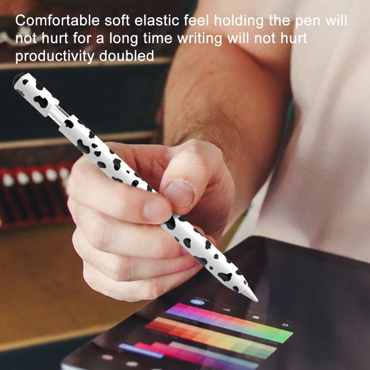 For Apple Pencil USB-C Cow Pattern Stylus Silicone Protective Cover(Pink) - Pencil Accessories by PMC Jewellery | Online Shopping South Africa | PMC Jewellery | Buy Now Pay Later Mobicred
