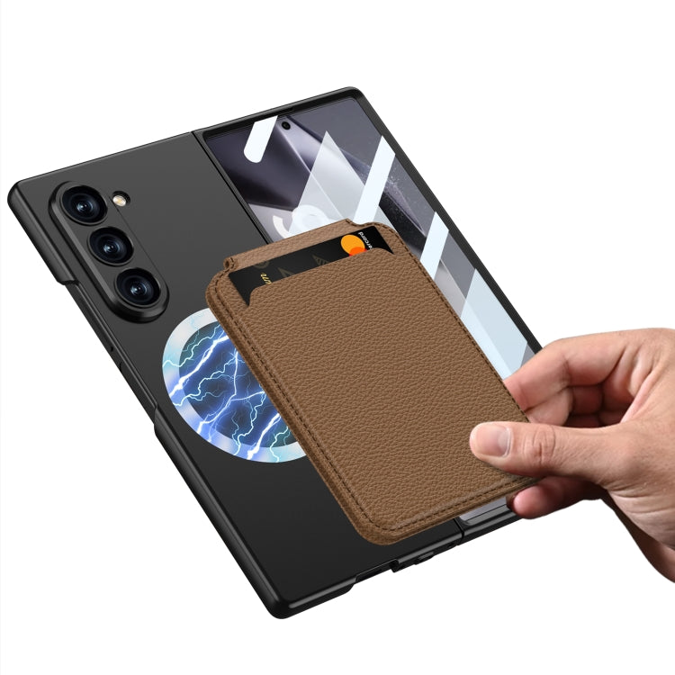 For Samsung Galaxy Z Fold6 GKK Integrated Magsafe Detachable Card Slot Phone Case(Green) - free shipping - PMC Jewellery - Order now!