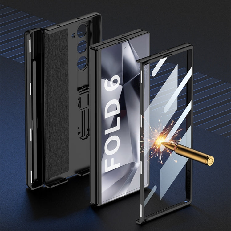 For Samsung Galaxy Z Fold6 GKK Integrated Magnetic Full Coverage Flip Phone Case with Pen Box, Not Included Pen(Gold) - free shipping - PMC Jewellery - Order now!