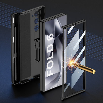 For Samsung Galaxy Z Fold6 GKK Integrated Magnetic Full Coverage Flip Phone Case with Pen Box, Not Included Pen(Titanium Gray) - Galaxy Z Fold6 5G Cases by GKK | Online Shopping South Africa | PMC Jewellery | Buy Now Pay Later Mobicred