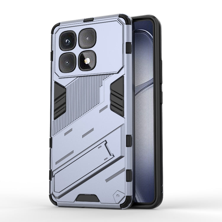 For Redmi K70 Ultra Global Punk Armor 2 in 1 PC + TPU Phone Case with Holder(Grey) - Xiaomi Cases by PMC Jewellery | Online Shopping South Africa | PMC Jewellery | Buy Now Pay Later Mobicred