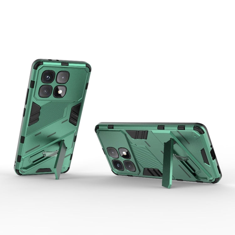 For Redmi K70 Ultra Global Punk Armor 2 in 1 PC + TPU Phone Case with Holder(Green) - Xiaomi Cases by PMC Jewellery | Online Shopping South Africa | PMC Jewellery | Buy Now Pay Later Mobicred