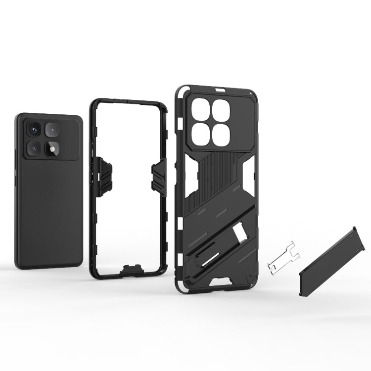 For Redmi K70 Ultra Global Punk Armor 2 in 1 PC + TPU Phone Case with Holder(Green) - Xiaomi Cases by PMC Jewellery | Online Shopping South Africa | PMC Jewellery | Buy Now Pay Later Mobicred