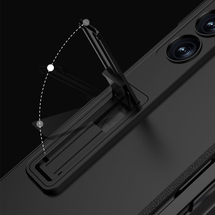 For Samsung Galaxy Z Fold6 GKK Integrated Anti Peep Full Coverage Magnetic Fold Phone Case with Pen Slot, Not Included Pen(Black) - free shipping - PMC Jewellery - Order now!