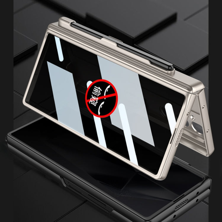 For Samsung Galaxy Z Fold6 GKK Integrated Anti Peep Full Coverage Magnetic Fold Phone Case with Pen Slot, Not Included Pen(Black) - free shipping - PMC Jewellery - Order now!