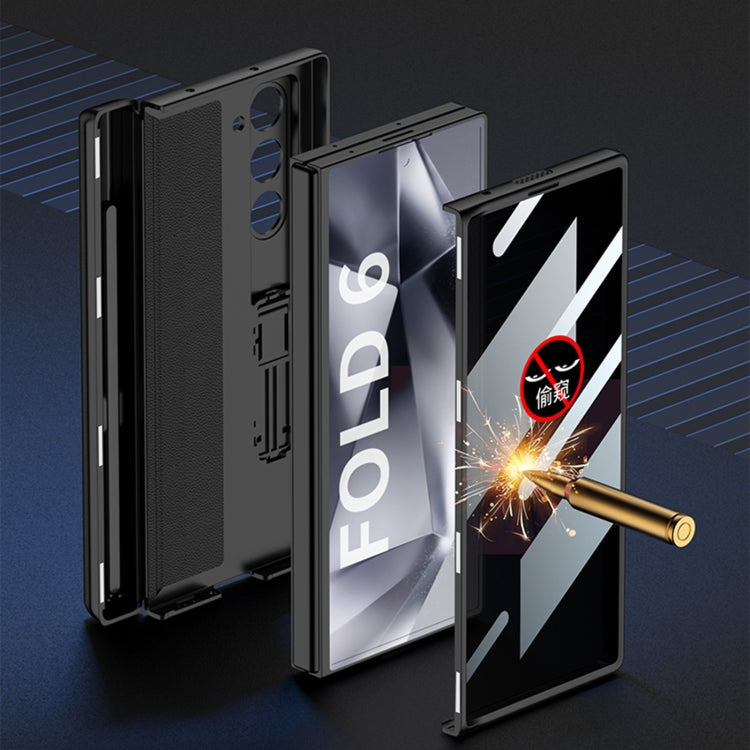 For Samsung Galaxy Z Fold6 GKK Integrated Anti Peep Full Coverage Magnetic Fold Phone Case with Pen Box, Not Included Pen(Black) - free shipping - PMC Jewellery - Order now!