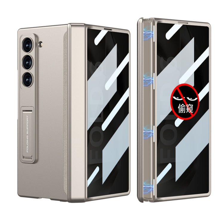 For Samsung Galaxy Z Fold6 GKK Integrated Anti Peep Full Coverage Magnetic Fold Phone Case(Titanium Gray) - Galaxy Z Fold6 5G Cases by GKK | Online Shopping South Africa | PMC Jewellery | Buy Now Pay Later Mobicred