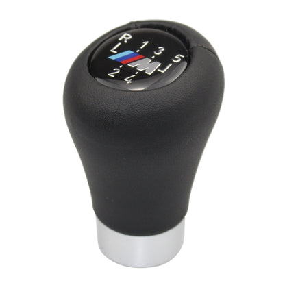 For BMW 3 Series E90 Round Car Gear Lever Leather Gear Shift Knob, Style:5 Speed - Shift Knob by PMC Jewellery | Online Shopping South Africa | PMC Jewellery | Buy Now Pay Later Mobicred